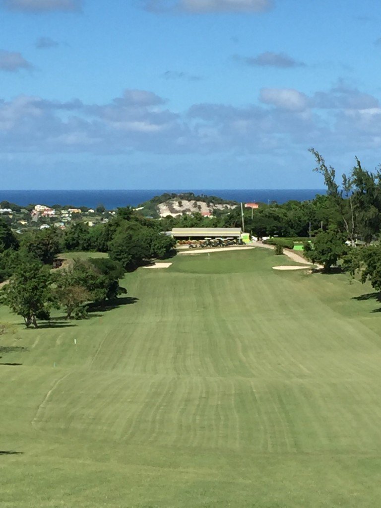 It's pretty much downhill all the way to the 18th green